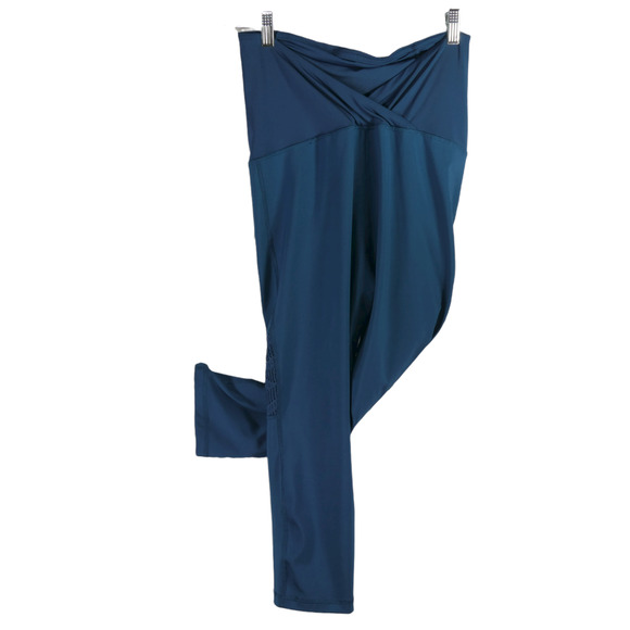 Isabel Maternity Leggings Womens S Turquoise Teal Breathable Inserts Pull On - Picture 4 of 7